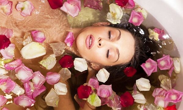 bularra handitzeko olioarekin bainuak hartzea